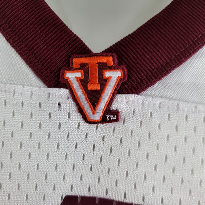 Nike Virginia Tech Hokies #4 Football Jersey – Size Small – White Maroon – NCAA - USASTARFASHION