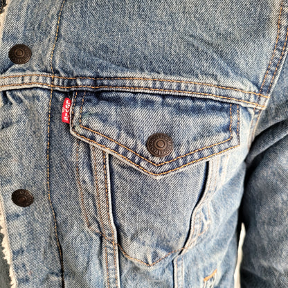 Levi’s Sherpa Trucker Jacket - Size Small - Made in USA - USASTARFASHION