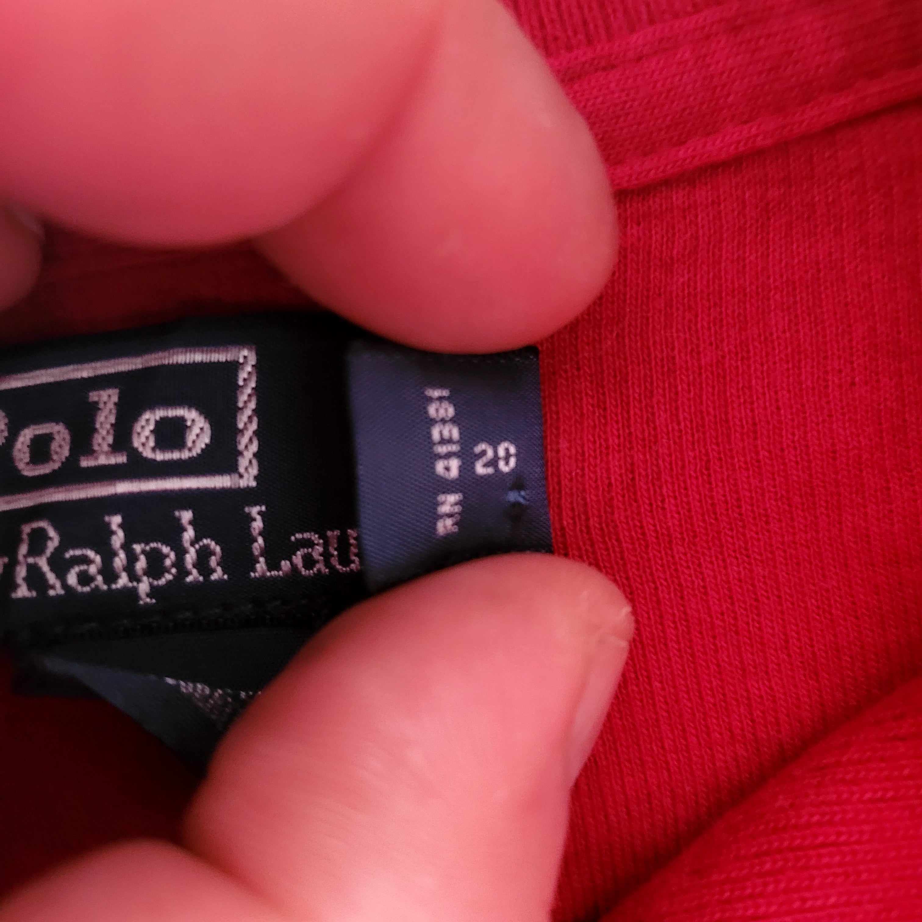 Vintage Polo Ralph Lauren Shawl Sweatshirt – Red, XXL - USASTARFASHION