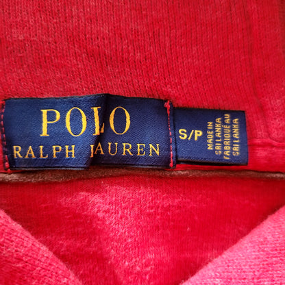 Vintage Polo Ralph Lauren Shawl Collar Sweatshirt – Red, Size S - USASTARFASHION