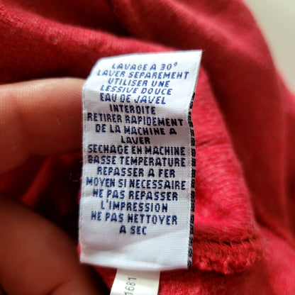Vintage Polo Ralph Lauren Shawl Collar Sweatshirt – Red, Size S - USASTARFASHION