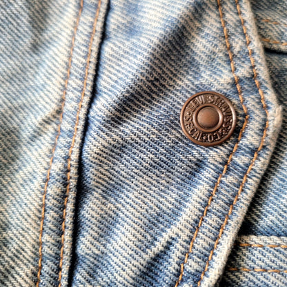 Vintage Levi’s Sherpa-Lined Denim Jacket – Youth Size M - USASTARFASHION
