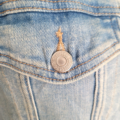 Vintage Levi’s Sherpa Denim Trucker Jacket – Light Wash, 1X - USASTARFASHION