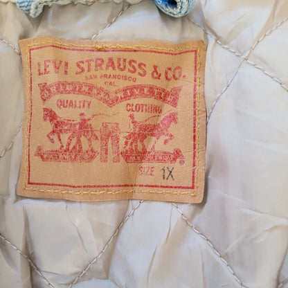 Vintage Levi’s Sherpa Denim Trucker Jacket – Light Wash, 1X - USASTARFASHION