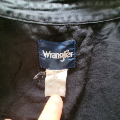 Vintage Wrangler Black Western Denim Shirt – Size 3XL - USASTARFASHION