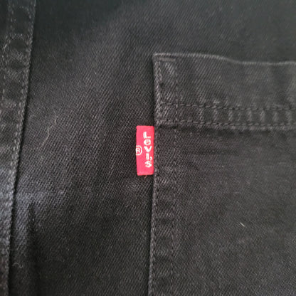 Levi's Black Long Sleeve Button-Up Shirt – Size L - USASTARFASHION