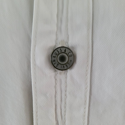 Vintage Levi’s White Long Sleeve Shirt – Size XL - USASTARFASHION