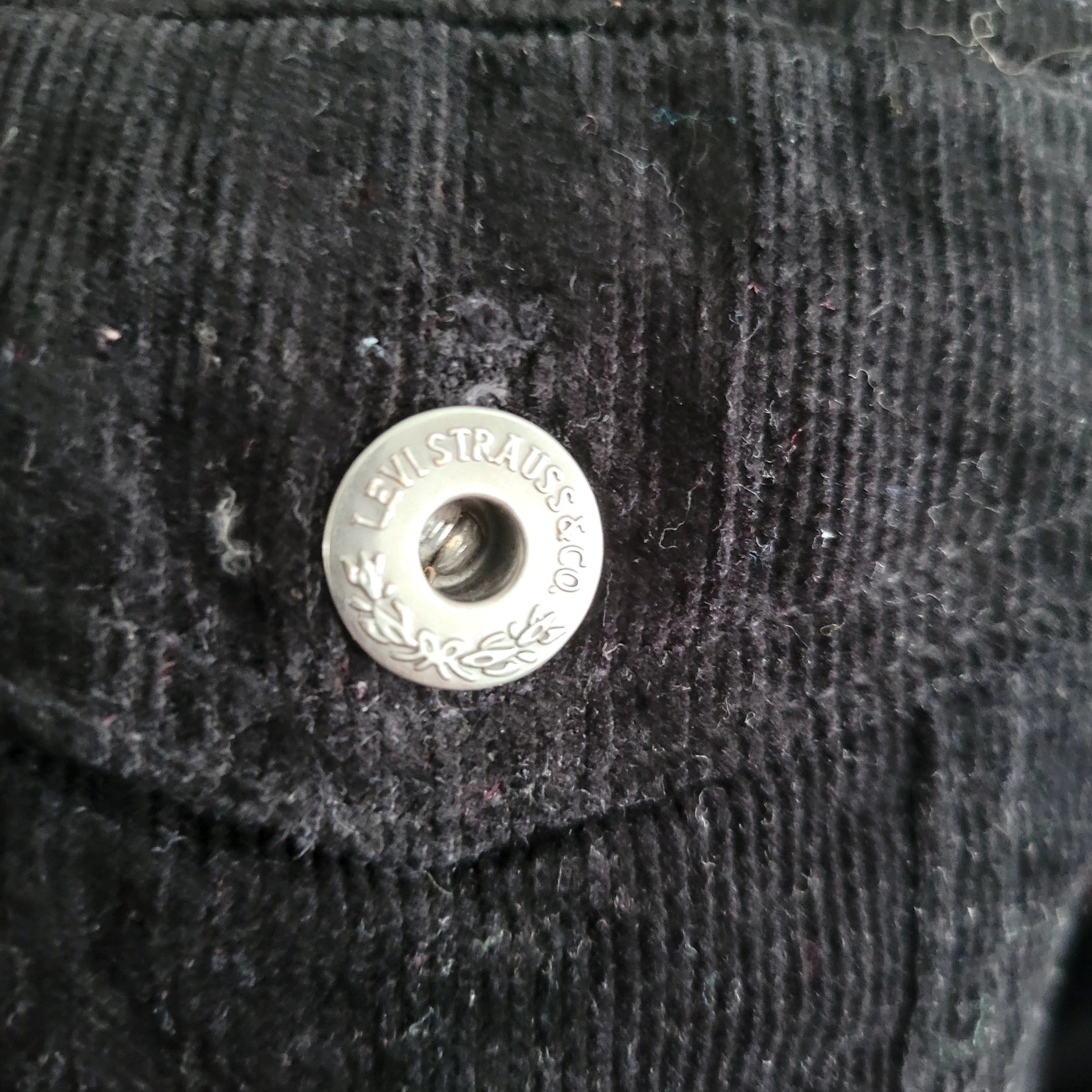 Levi’s Sherpa Lined Black Corduroy Hooded Jacket – Size XS - USASTARFASHION