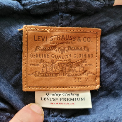 Levi’s Premium Navy Boxy Corduroy Trucker Jacket – Size M - USASTARFASHION