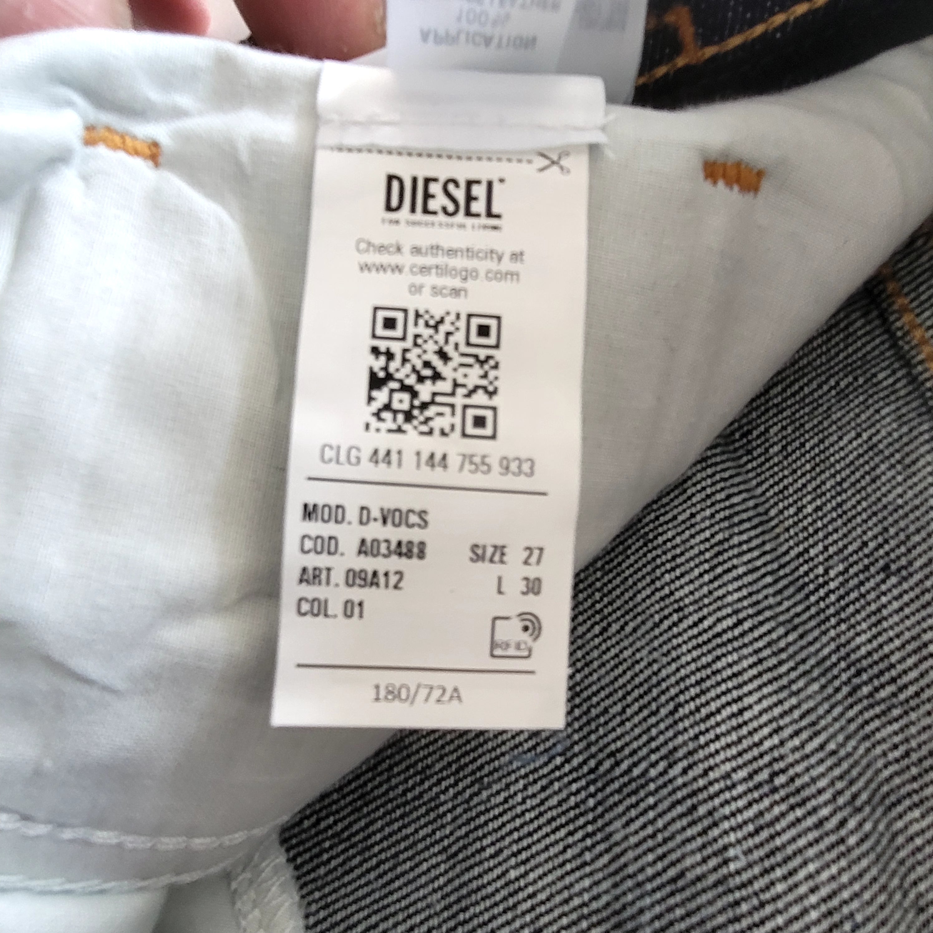 Diesel D-Vocs W27 L30 Bootcut Stretch Jeans – New With Tags - USASTARFASHION