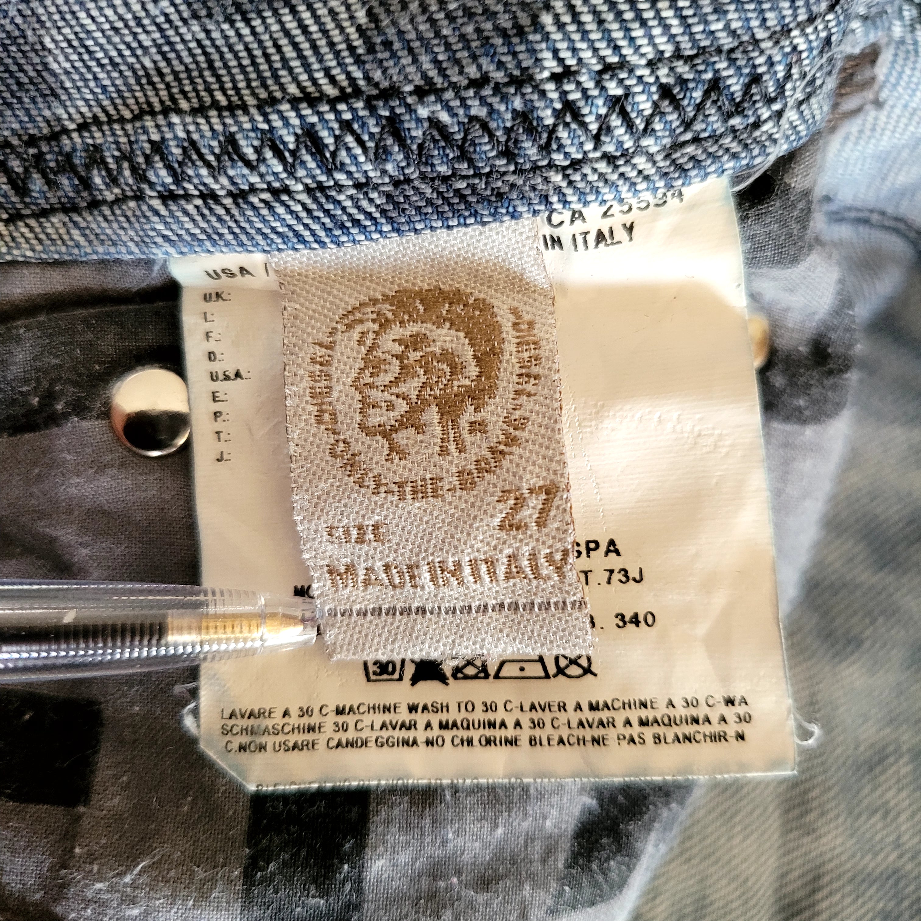 Diesel Lowky W27 L34 Women’s Distressed Bootcut Jeans – Italy - USASTARFASHION