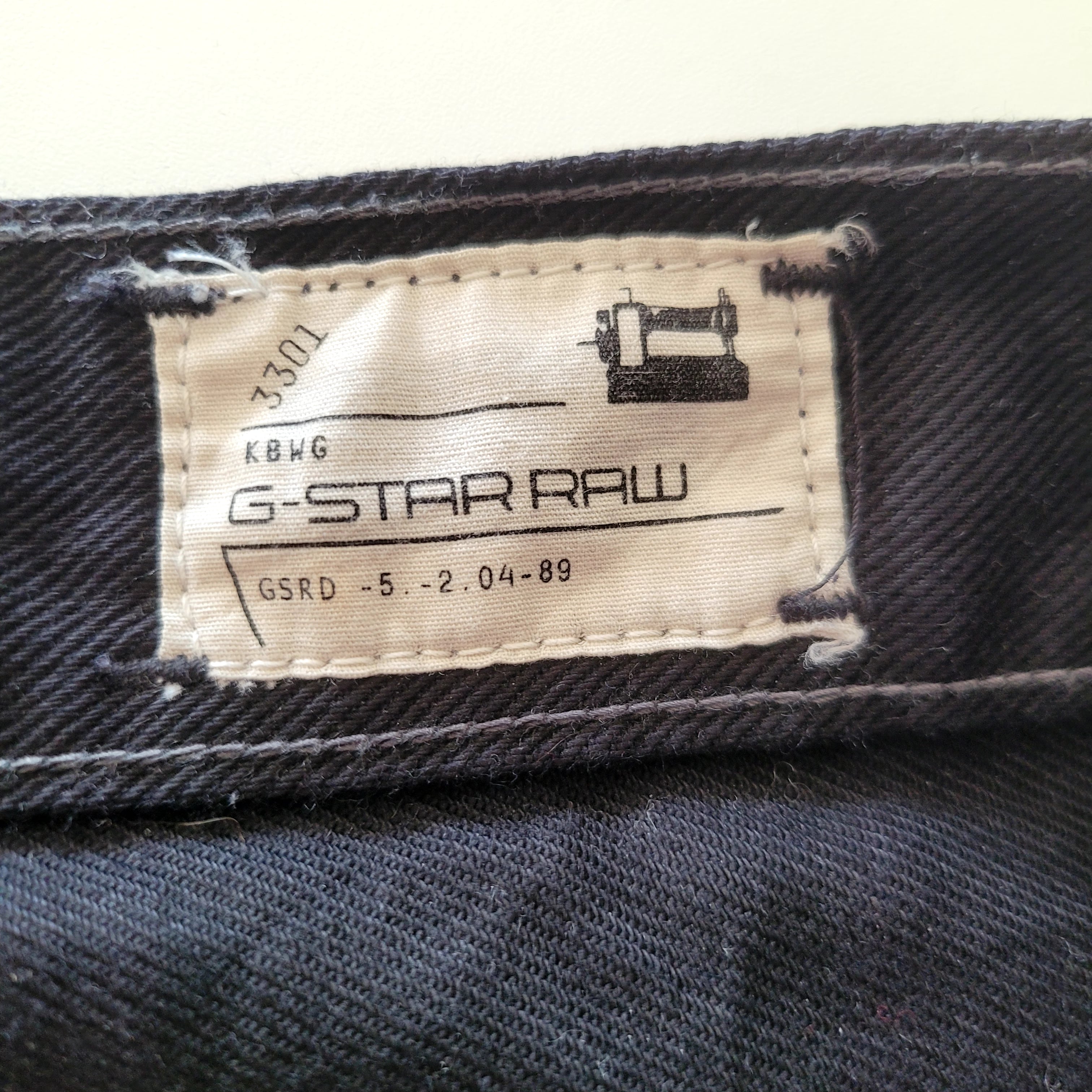 Vintage G-Star RAW 3301 Slim W33 L34 Made in Italy Jeans - USASTARFASHION