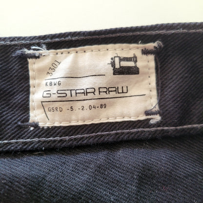 Vintage G-Star RAW 3301 Slim W33 L34 Made in Italy Jeans - USASTARFASHION