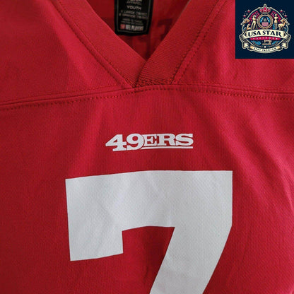 49ers Jersey Youth XL Red 7 Kaepernick - Durable, Comfortable, Official NFL Merchandise - USASTARFASHION