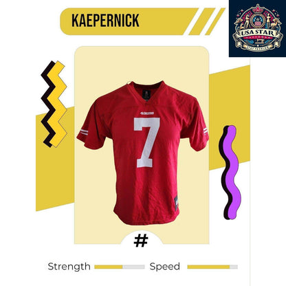 49ers Jersey Youth XL Red 7 Kaepernick - Durable, Comfortable, Official NFL Merchandise - USASTARFASHION