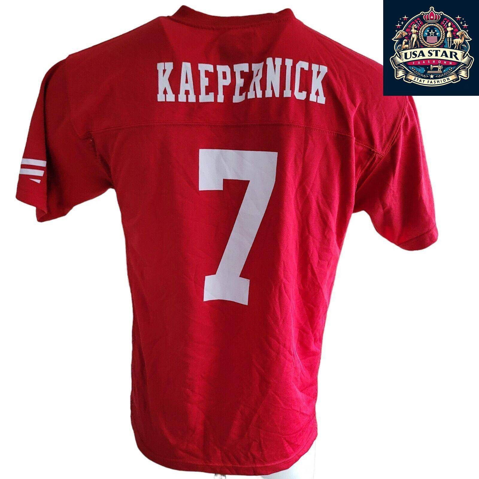 49ers Jersey Youth XL Red 7 Kaepernick - Durable, Comfortable, Official NFL Merchandise - USASTARFASHION