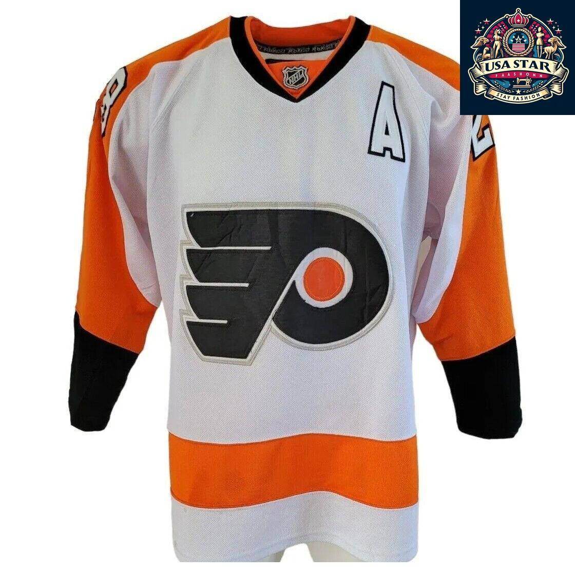 Claude Giroux #28 Philadelphia Flyers Jersey Size L 48 NHL Ice Hockey by CCM/Reebok - USASTARFASHION