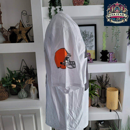 Cleveland Browns Jersey #10 Quinn Heritage Gridiron - Size M, Authentic & Comfortable Design - USASTARFASHION