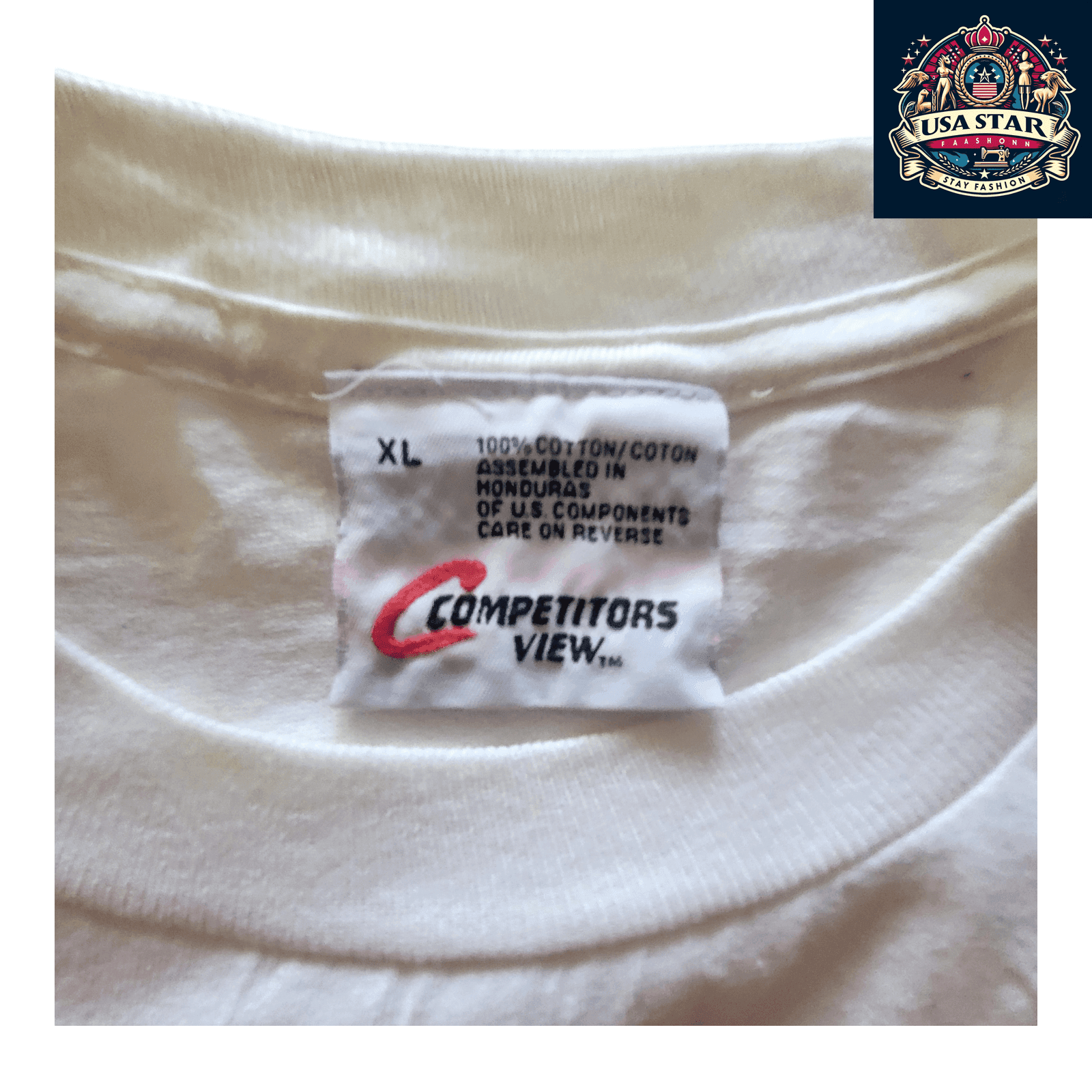Dale Earnhardt T Shirt XL White Cotton True Grit NASCAR Competitors View Graphic Tee - USASTARFASHION