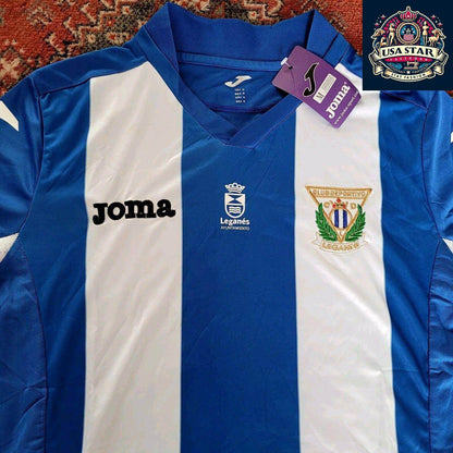 Official Leganés Football Shirt Size M - New With Tags, Premium Joma Fabric, LaLiga Design - USASTARFASHION