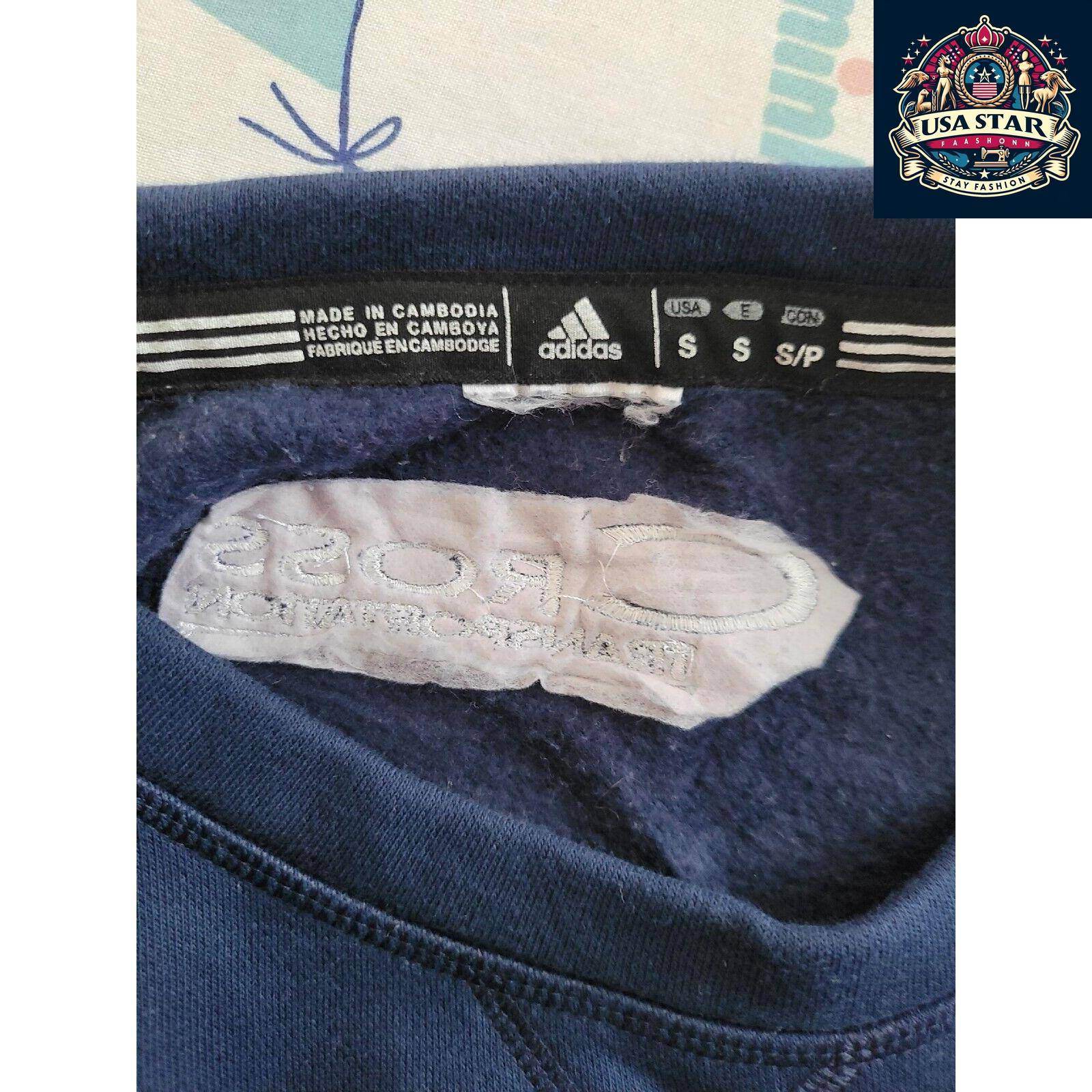 Adidas Rangers Regis Vintage Sweatshirt Sz S - Classic Crew Neck, Sporty Style, Grade A Condition - USASTARFASHION