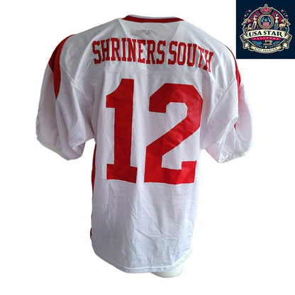2011 Aleppo New Balance Shriners South Football All Stars Jersey #12 XL Cotton Blend - USASTARFASHION