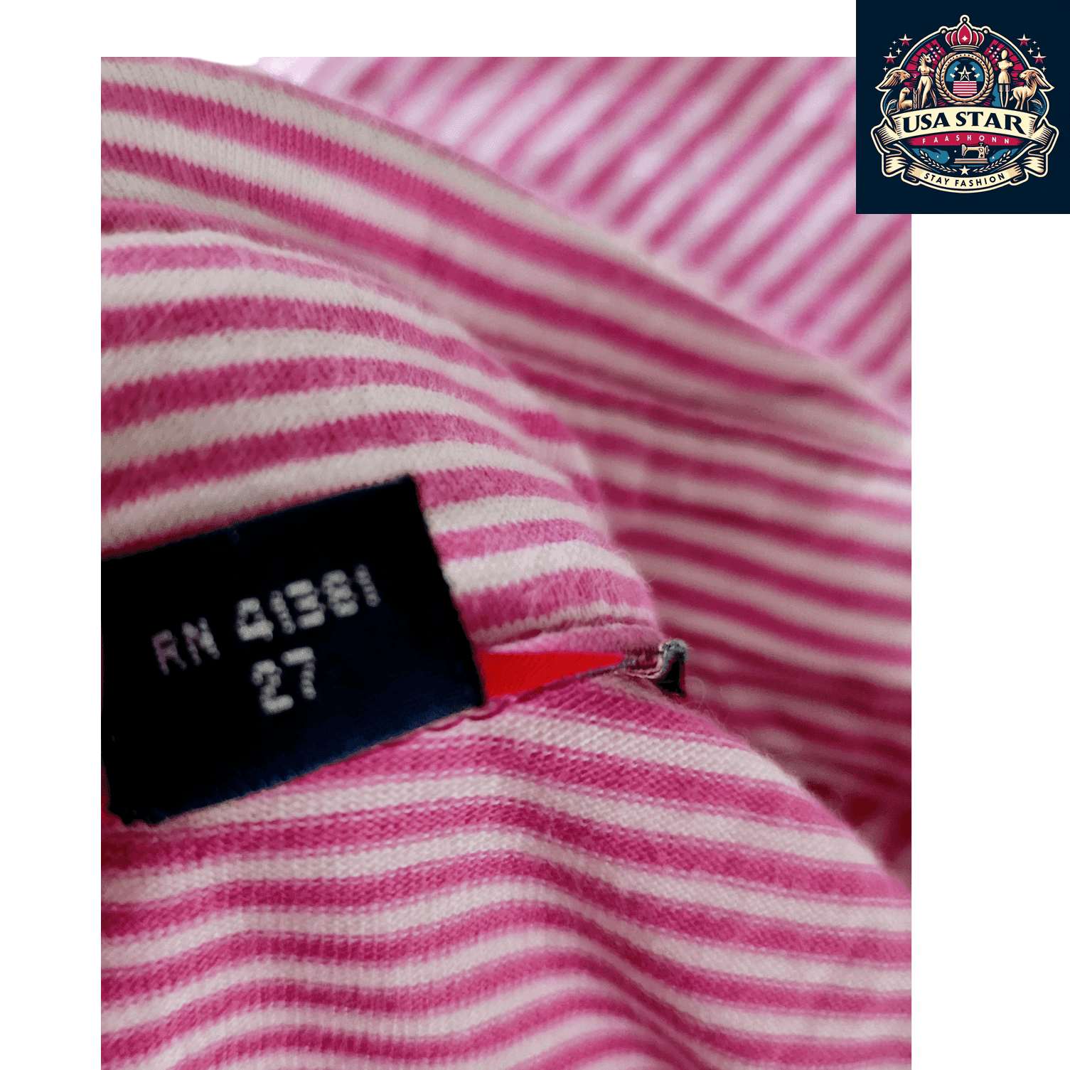 Ralph Lauren Polo Shirt Vintage Lisle Pink Stripe XL - Comfortable Style for Golf & Casual Wear - USASTARFASHION