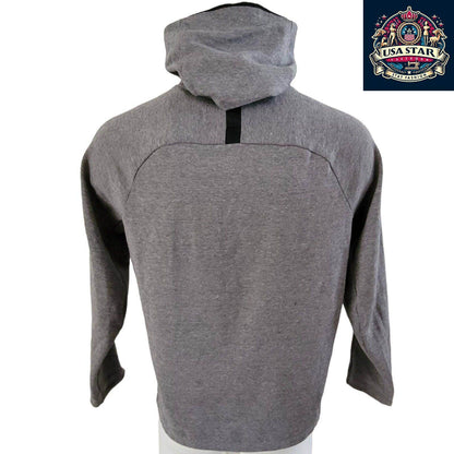 Nike Men's Hoodie - Medium Grey Pullover With Iconic Logo, Comfortable Fit & Urban Style - USASTARFASHION