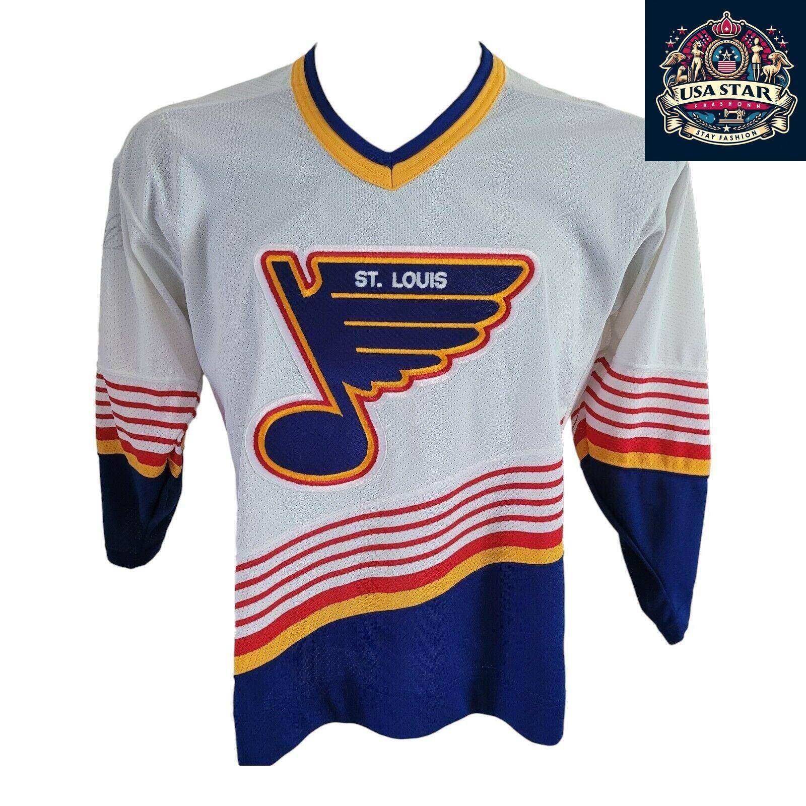 Signed St. Louis Blues Jersey L/XL - Authentic NHL Memorabilia with Player Signature for Young Fans - USASTARFASHION