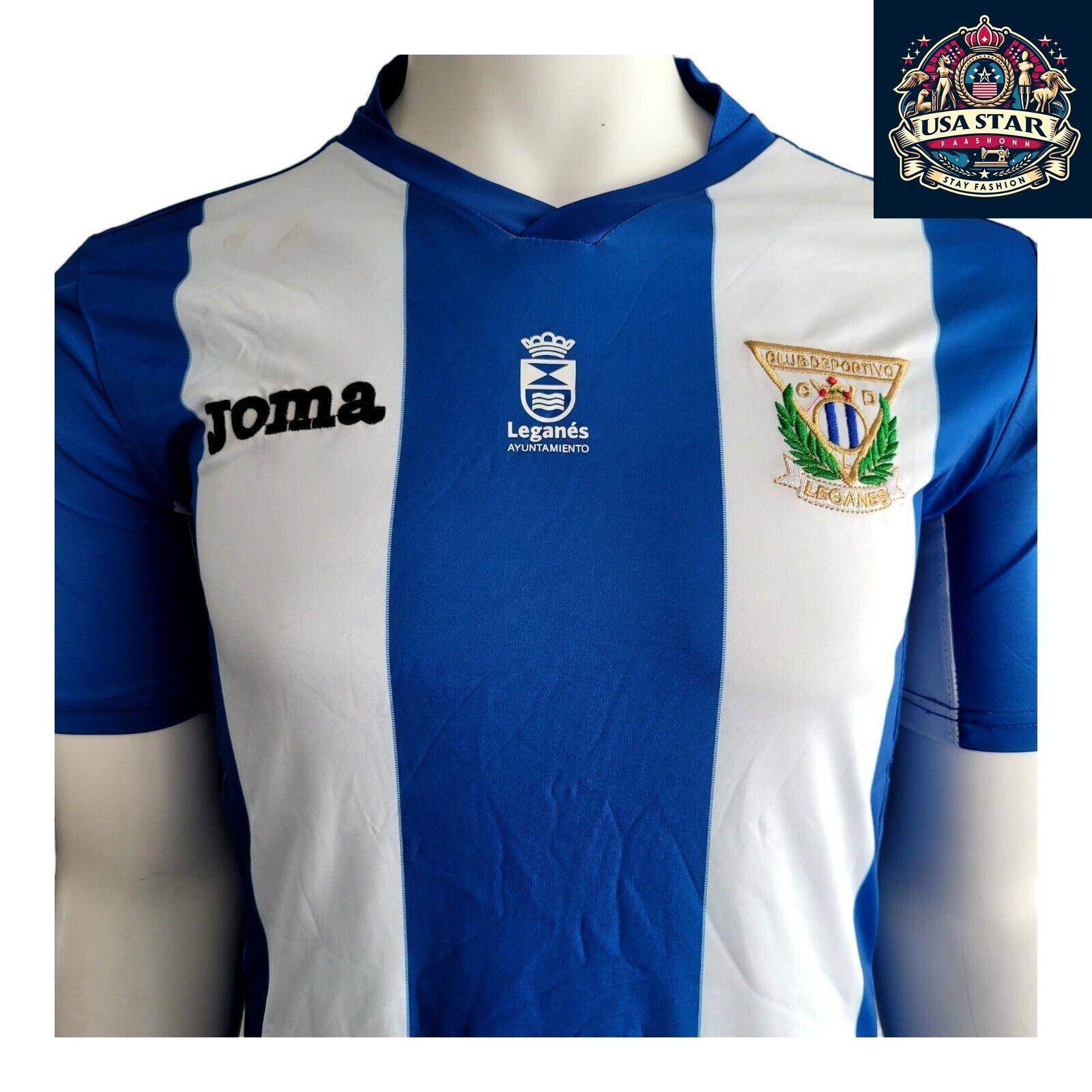 Official Leganés Football Shirt Size M - New With Tags, Premium Joma Fabric, LaLiga Design - USASTARFASHION