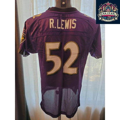 Baltimore Ravens Youth Jersey XL #52 Ray Lewis Reebok On Field Grade A Vintage Condition - USASTARFASHION