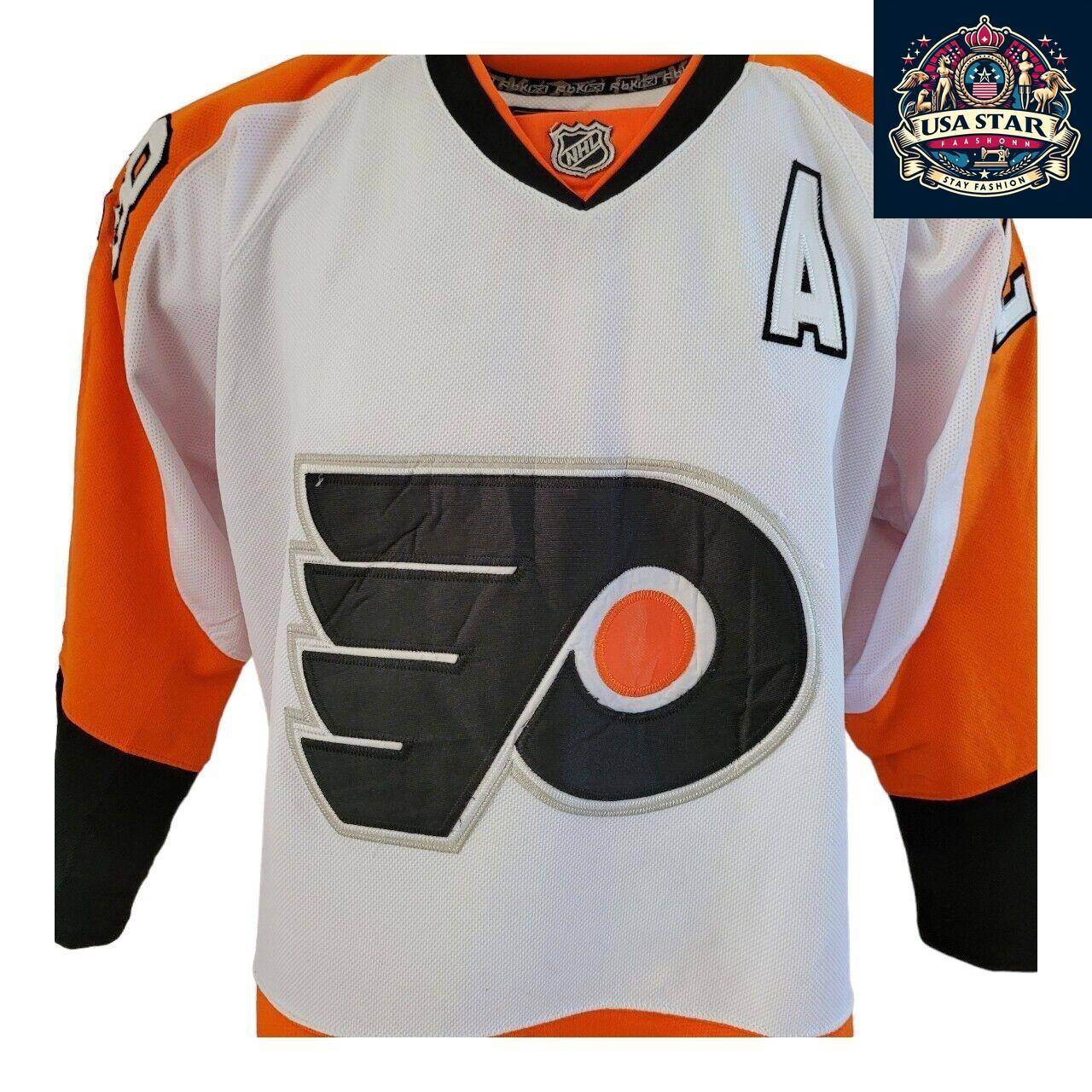 Claude Giroux #28 Philadelphia Flyers Jersey Size L 48 NHL Ice Hockey by CCM/Reebok - USASTARFASHION