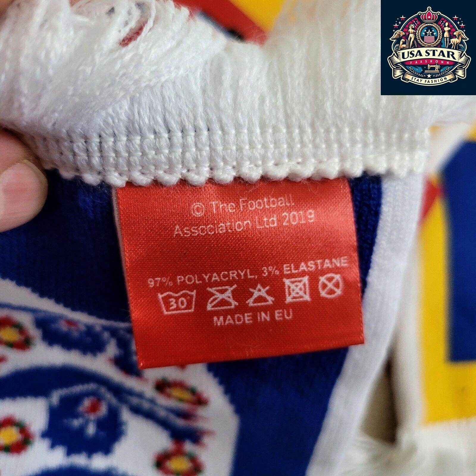 2019 England FA vs Kosovo Official Matchday Friendship Scarf - Soft, Durable, Collector's Item - USASTARFASHION