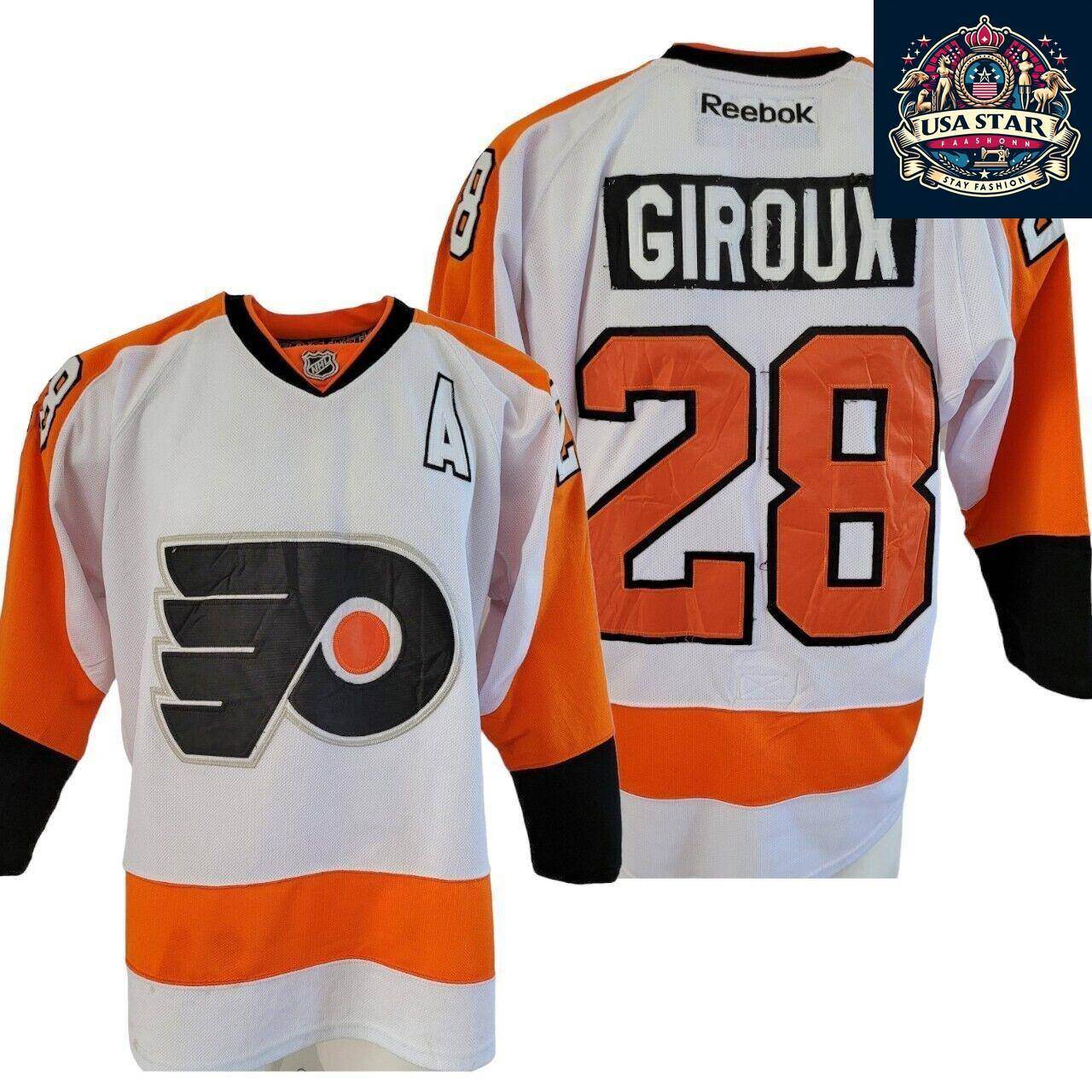 Claude Giroux #28 Philadelphia Flyers Jersey Size L 48 NHL Ice Hockey by CCM/Reebok - USASTARFASHION