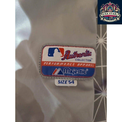 Majestic #49 Yovani Gallardo Jersey - Milwaukee Brewers Authentic Fan Apparel Size 54 Grey - USASTARFASHION
