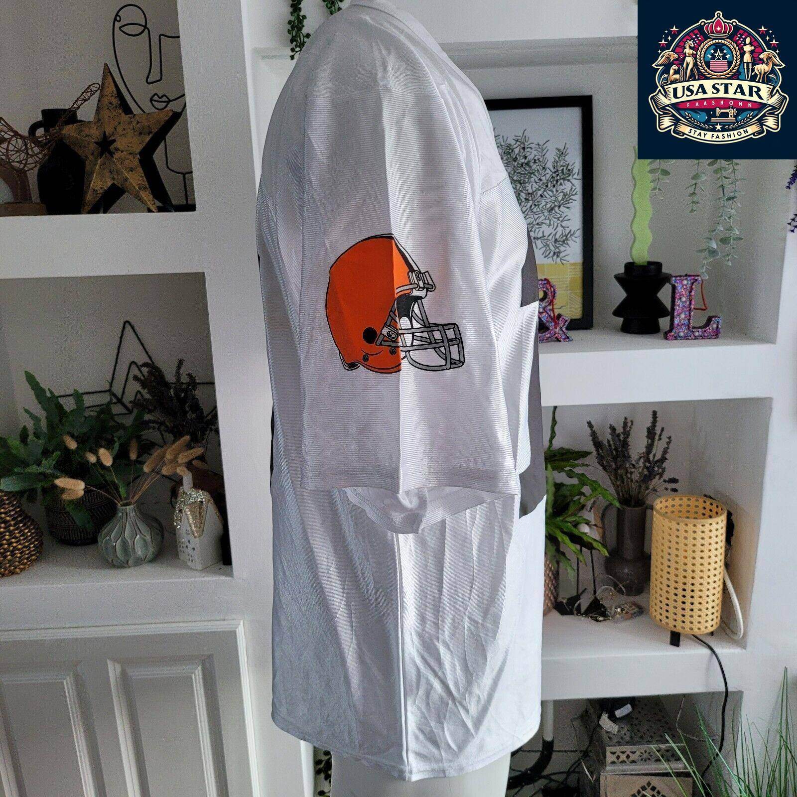 Cleveland Browns Jersey #10 Quinn Heritage Gridiron - Size M, Authentic & Comfortable Design - USASTARFASHION