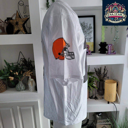 Cleveland Browns Jersey #10 Quinn Heritage Gridiron - Size M, Authentic & Comfortable Design - USASTARFASHION