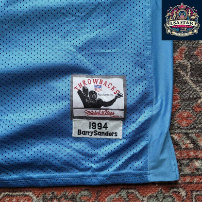 Mitchell & Ness NFL Detroit Lions Barry Sanders Jersey #20 Throwback 1994 Sz 52 XL - USASTARFASHION