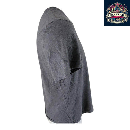 Polo Ralph Lauren T-Shirt for Men, Grey Round Neck Size L with Iconic Logo & Comfortable Fit - USASTARFASHION