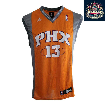 Adidas Phoenix Suns Jersey Men's M Orange Steve Nash #13 NBA Authentic Design for Fans - USASTARFASHION