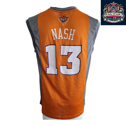 Adidas Phoenix Suns Jersey Men's M Orange Steve Nash #13 NBA Authentic Design for Fans - USASTARFASHION