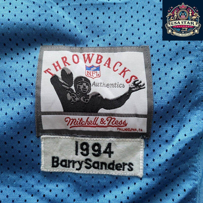 Mitchell & Ness NFL Detroit Lions Barry Sanders Jersey #20 Throwback 1994 Sz 52 XL - USASTARFASHION