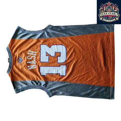 Adidas Phoenix Suns Jersey Men's M Orange Steve Nash #13 NBA Authentic Design for Fans - USASTARFASHION