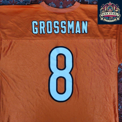 Chicago Bears Jersey Rex Grossman #8 - Size L, 100% Polyester, Authentic Reebok Merchandise - USASTARFASHION