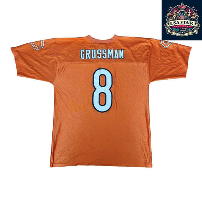 Chicago Bears Jersey Rex Grossman #8 - Size L, 100% Polyester, Authentic Reebok Merchandise - USASTARFASHION
