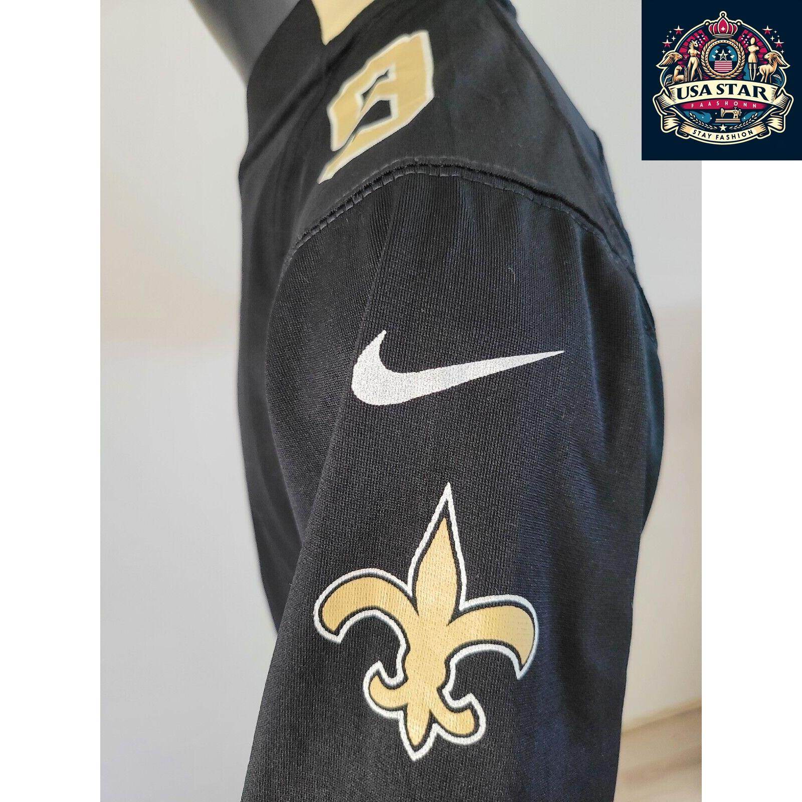 Drew Brees 9 New Orleans Saints Youth Jersey Shirt in Brown – Nike Durable Activewear for Kids - USASTARFASHION