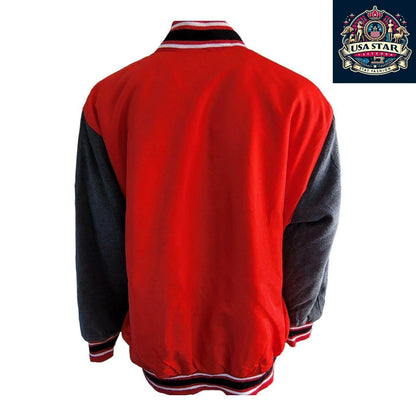 G - III Apparel Detroit Red Wings Varsity Jacket 4XL - Authentic Colors, Snap Fastening, Vintage Style - USASTARFASHION