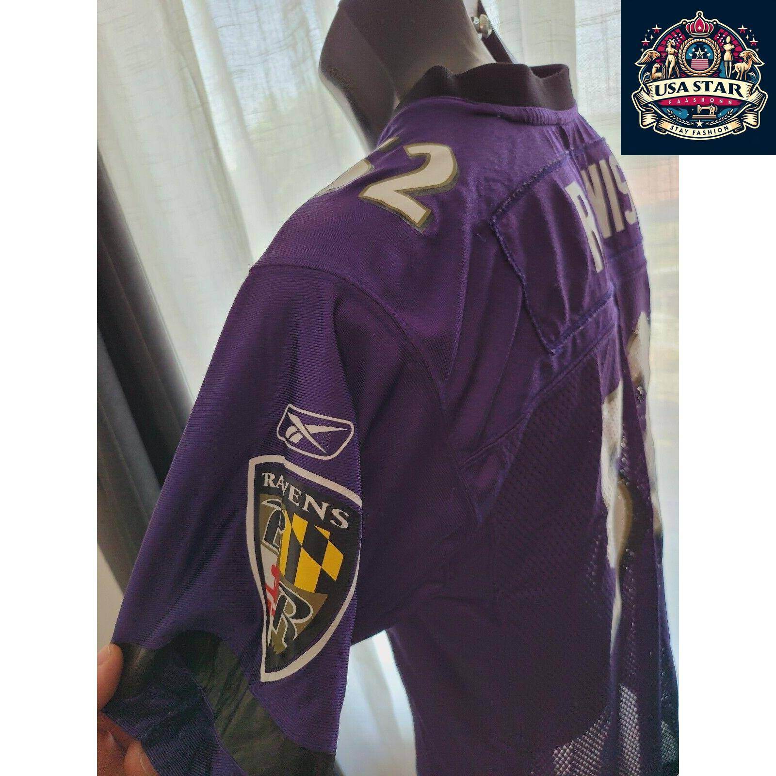 Baltimore Ravens Youth Jersey XL #52 Ray Lewis Reebok On Field Grade A Vintage Condition - USASTARFASHION