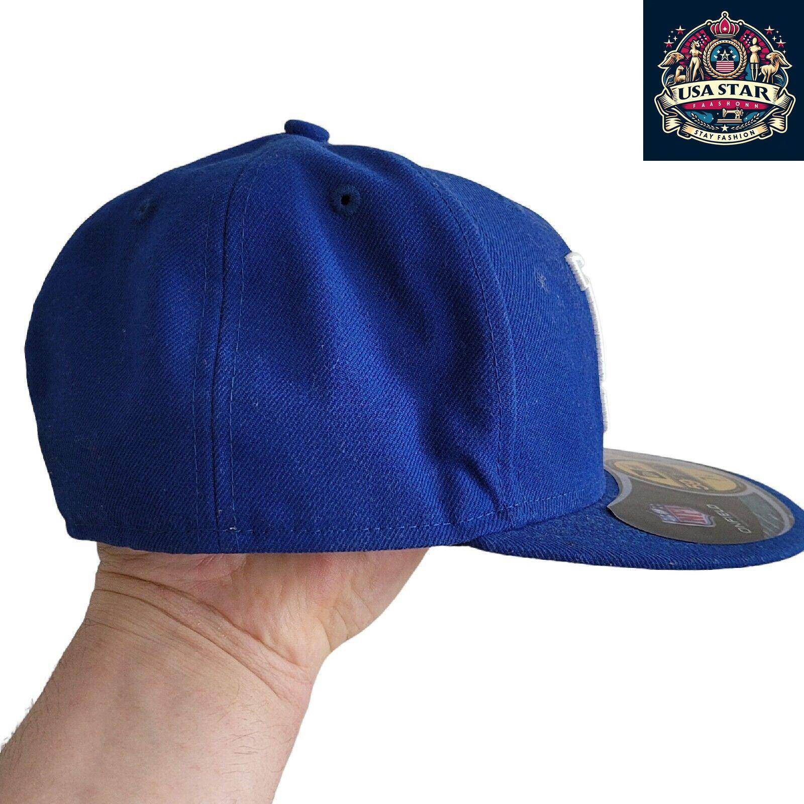 NY Yankees Fitted Cap 59FIFTY Essential Blue by New Era, Size 7 1/8, Stylish Fan Headwear - USASTARFASHION