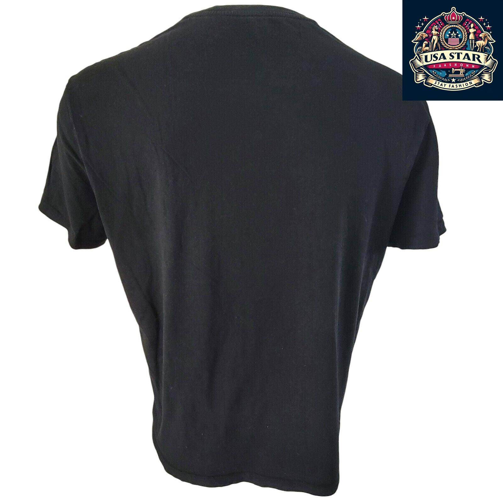 Polo Ralph Lauren T-Shirt, Classic Black, 100% Cotton, Size Large, Versatile Style & Comfort - USASTARFASHION